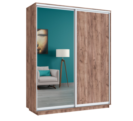 Широкий Экспресс 2-х дверный (Зеркало, ЛДСП)