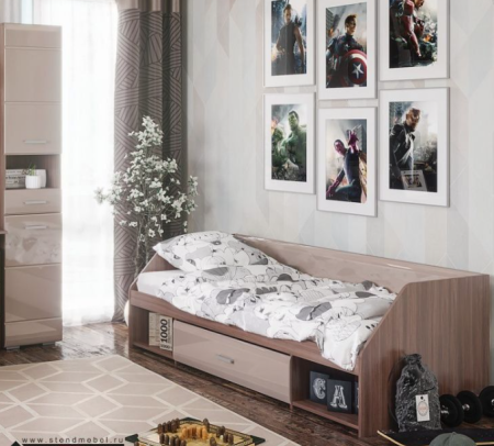 КРОВАТЬ ОДНОЯРУСНАЯ Симба МДФ
