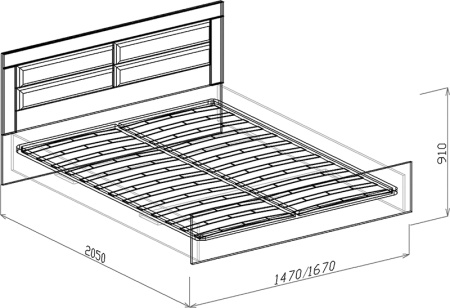 №32 Кровать №2 (с основанием)