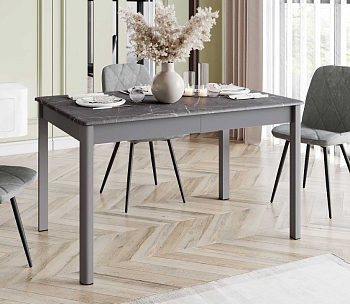 Обеденный стол Орфей 45 Мрамор тёмный-Оникс