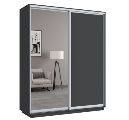 Широкий Экспресс 2-х дверный (Зеркало, ЛДСП)