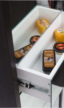 Обувница Люкс фасад зеркало Шкафы 5-ти секционные Плюс