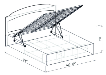 №13 Кровать 1.6 (Изабелла)