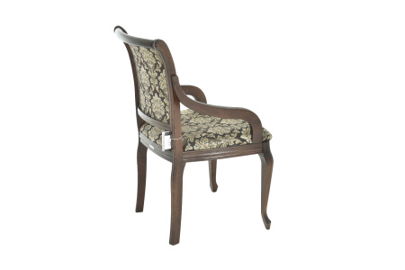 Стул из массива с подлокотниками Катарина МС с мягкой спинкой и сиденьем 