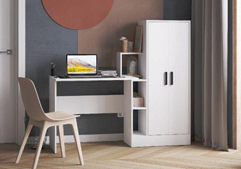 Компьютерный стол СКМ-1 белый Компьютерный стол СКМ-1 белый