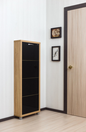 Обувница Люкс стекло черное Шкафы 4-х секционные