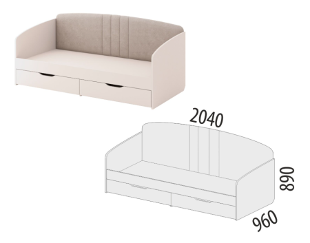 Кровать Флоренция 904.05