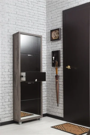 Обувница Люкс фасад зеркало Шкафы 4-х секционные Плюс Обувница Люкс фасад зеркало Шкафы 4-х секционные Плюс