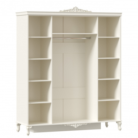 Маркиза Шкаф четырехстворчатый с 2 зеркалами (Алебастр)