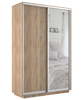 Шкаф-купе Экспресс 2-х дверный (ЛДСП, Зеркало)