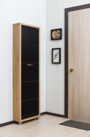 Обувница Люкс стекло черное Шкафы 5-ти секционные