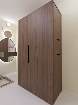 Шкаф для одежды СКАЙ 1000С Вяз швейцарский