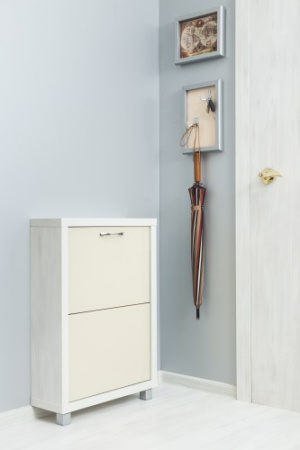 Обувница Люкс стекло капучино Шкафы 2-х секционные