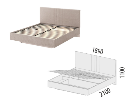 Кровать с подъемным механизмом Флоренция 904.36