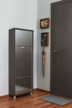 Обувница Люкс фасад зеркало Шкафы 4-х секционные