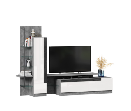 Кёльн Тумба под ТВ (Дуб Золотой/Белый)