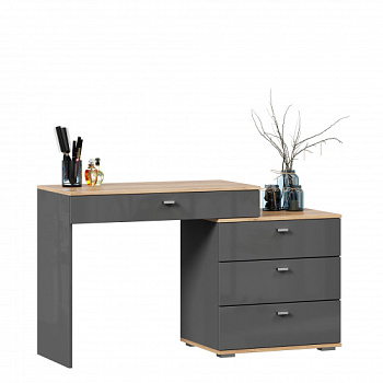 Фиджи Стол туалетный комбинированный (Дуб Золотой/Антрацит) Фиджи Стол туалетный комбинированный (Дуб Золотой/Антрацит)