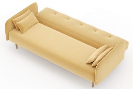 Бьерн Диван трёхместный (Горчичный, ткань UNI IDEA 1028)