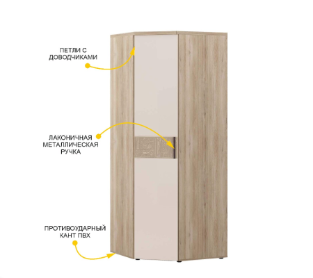 Шкаф угловой  900.08