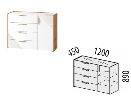 Тумба-комод  903.23