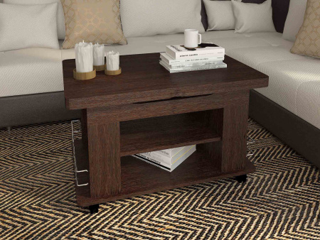 Агат-23 Венге Стол журнальный 600(900)х900(1200)х550(770)