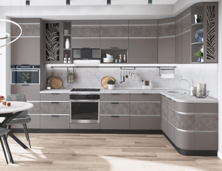 Кухонный гарнитур угловой Грейс 3 Кухонный гарнитур угловой Грейс 3