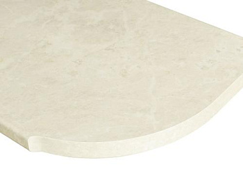 Столешница ПФР 12.150 Королевский опал (правая радиусная) 1500 мм