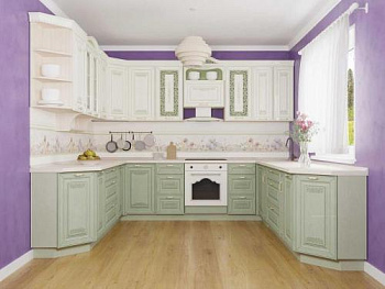  Кухонный гарнитур П-образный Оливия 66 (ширина 250х300х290 см)