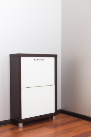 Обувница Люкс стекло белое Шкафы 2-х секционные