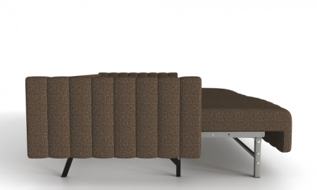 Хьюго-2 Диван прямой трёхместный (Темно-коричневый, ткань RICO FLEX 112)