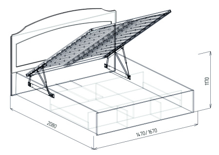 №13 Кровать 1.6 (Версаль) №13 Кровать 1.6 (Версаль)
