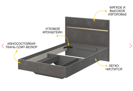 Кровать Монако 902.03