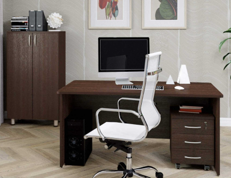 Стол руководителя с тумбой Лидер-Престиж 83 265