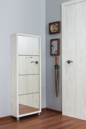 Обувница Люкс фасад зеркало Шкафы 4-х секционные