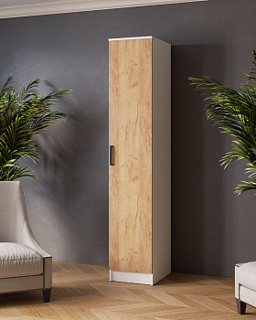 Пенал Ларс (0,4) белый/дуб крафт золотой Пенал Ларс (0,4) белый/дуб крафт золотой