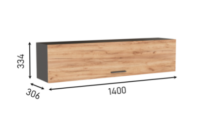 Неаполь Шкаф навесной 1400