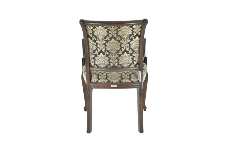 Стул из массива с подлокотниками Катарина МС с мягкой спинкой и сиденьем 