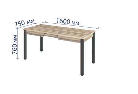 Обеденный стол Орфей 48 Лагода