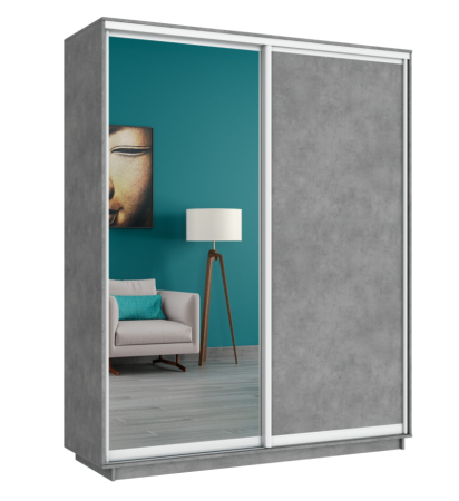 Широкий Экспресс 2-х дверный (Зеркало, ЛДСП)