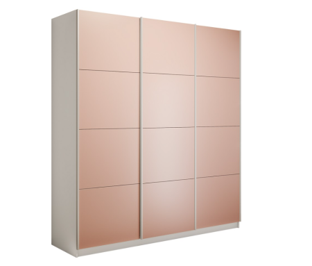 Шкаф-купе Прайм 3-х дверный (Стекло Пудра)