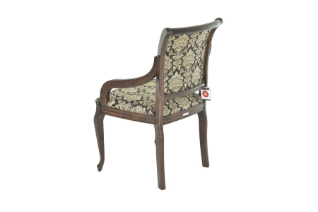 Стул из массива с подлокотниками Катарина МС с мягкой спинкой и сиденьем 
