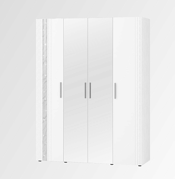 Шкаф четырехдверный с зеркалом (лев/прав) Николь 901.14 Шкаф четырехдверный с зеркалом (лев/прав) Николь 901.14