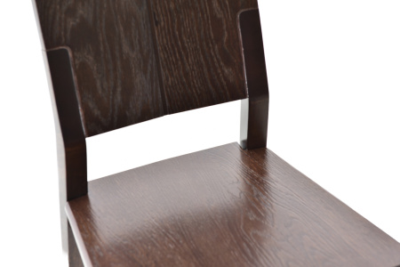 Стул из массива Крафт с жёсткой спинкой и сиденьем