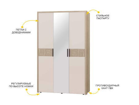 Шкаф трехдверный 900.12