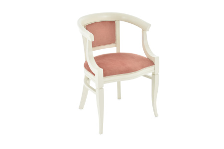  стул с подлокотниками из массива Васко с мягкой спинкой и сиденьем 