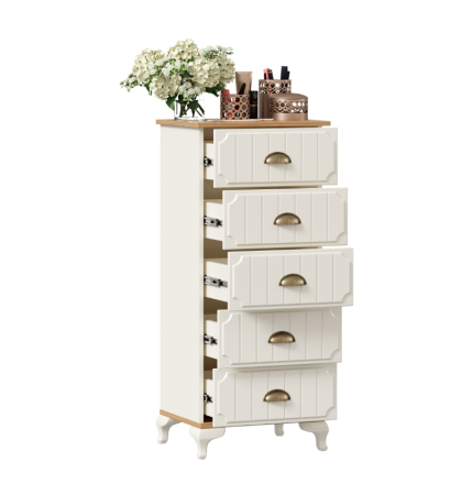 Вилладжио Тумба высокая с 5 ящиками