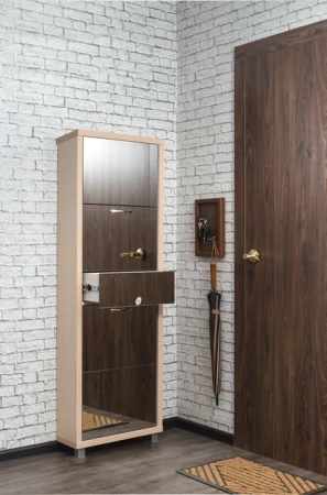 Обувница Люкс фасад зеркало Шкафы 4-х секционные Плюс Обувница Люкс фасад зеркало Шкафы 4-х секционные Плюс