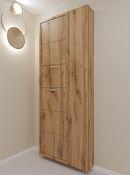 Обувница Люкс 6 ДУЭТ Дуб Вотан / Дуб Вотан