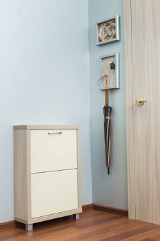 Обувница Люкс стекло капучино Шкафы 2-х секционные Обувница Люкс стекло капучино Шкафы 2-х секционные