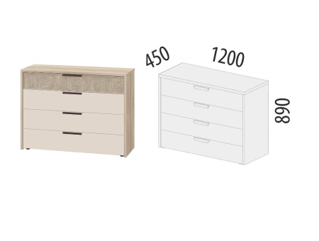 Тумба-комод Кашемир 900.23
